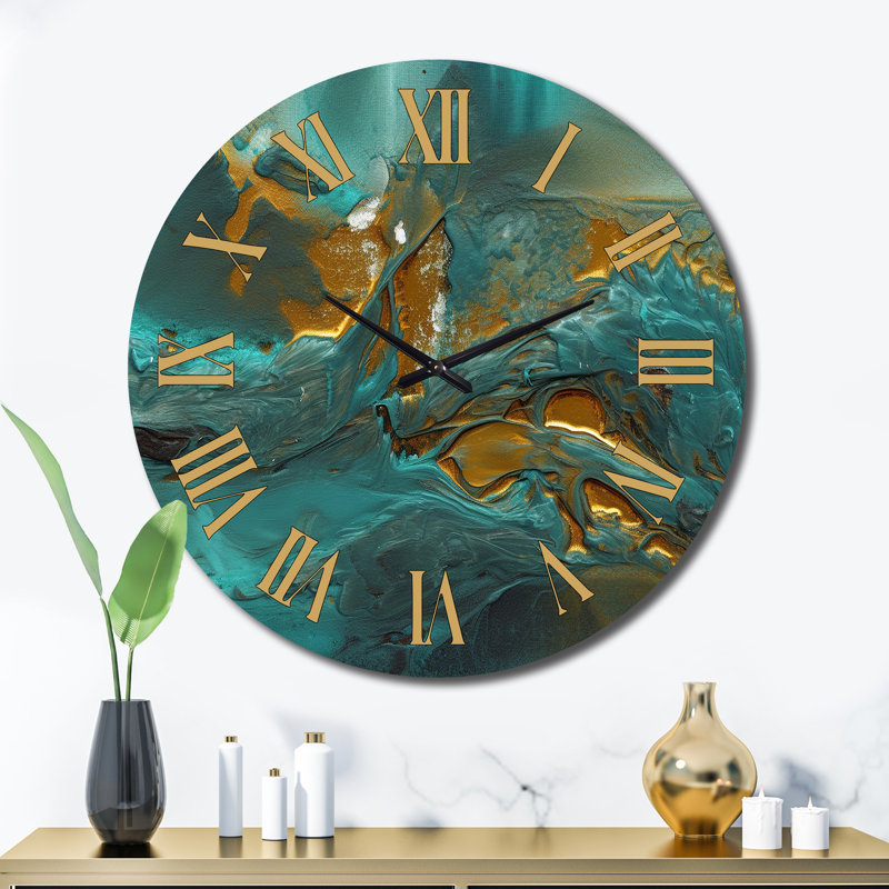 Horloge murale Golden Sunshine, Très grand