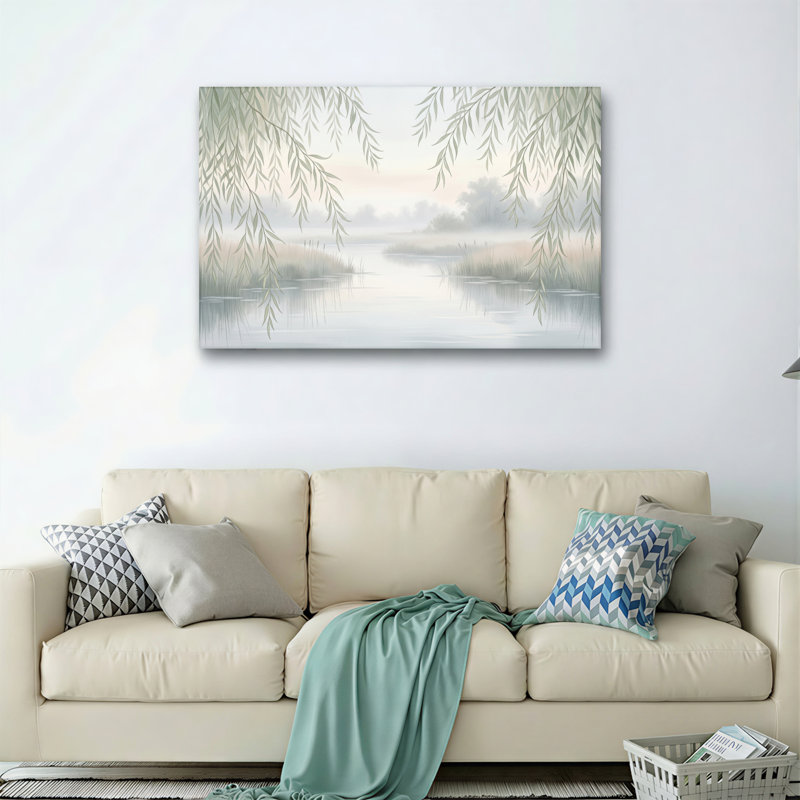 Ensemble de 1 tableau sur toile Misty River, H 28 po x l 40 po, Wrapped Canvas