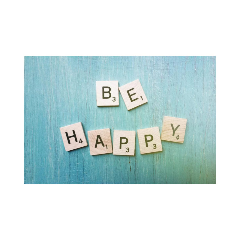 Be Happy by Olivia Joy StClaire - No Frame Gallery-Wrapped Canvas Giclée on Canvas
