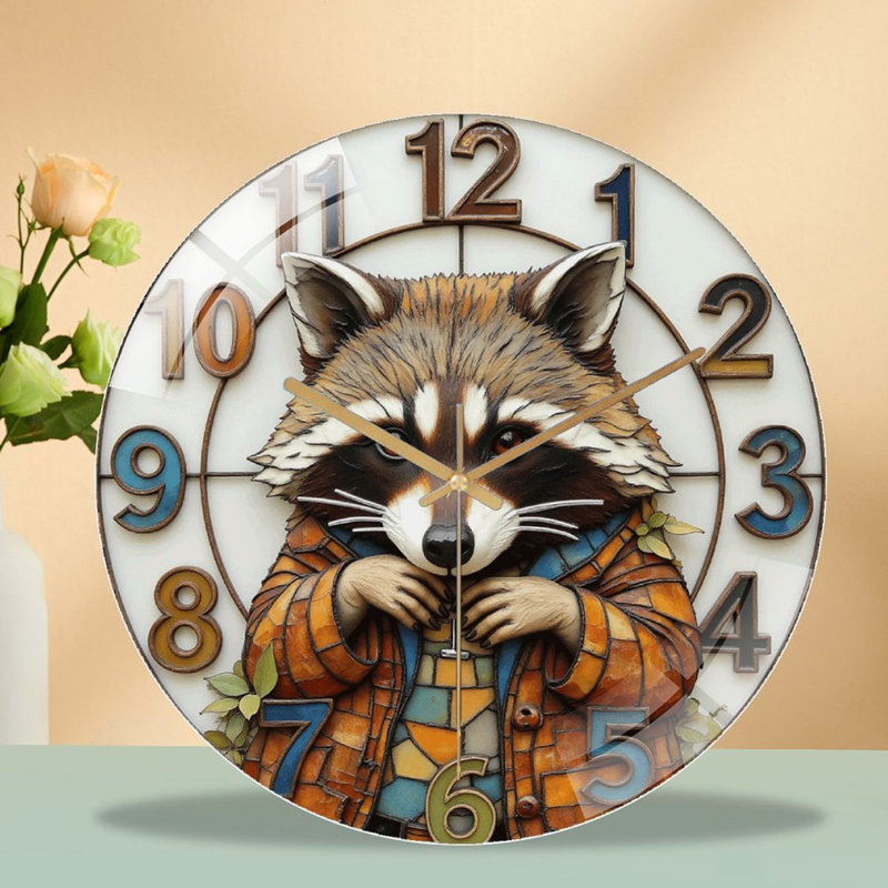 Horloge murale Raccoon