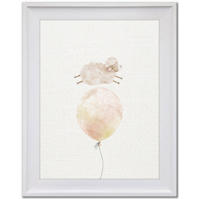 Sheep Balloon 3 Canvas Wall Art