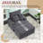 Oversized Chaise Lounge Chair Indoor with Ottoman, 39" W Corduroy Upholstered Comfy Sofa Couch with Cupholders and Deep Seat, Convertible Sleeper Sofa Bed Chair for Living Room, Bedroom-516282602