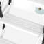 Échelle de grenier pliante 12 marches escamotable pour escalier de plafond mezzanine robuste 660 lb