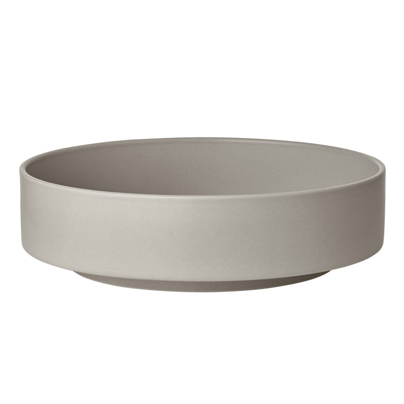 MAKOTO Stoneware Japanese Style Serving Bowl, 11 inch, Elephant Skin (grey)