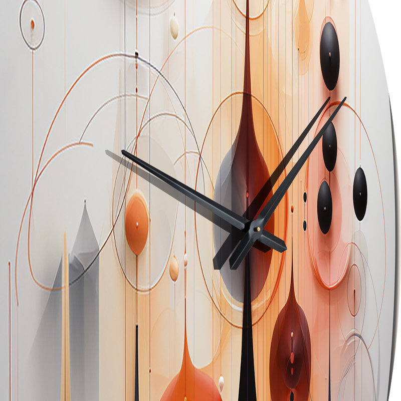 Horloge murale en métal, Très grand
