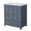 Meuble-lavabo 30 po avec lavabo en céramique-391094994