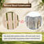 Balancelle en bois 2 places au design ergonomique, structure en forme de « A », stable et antidérapante, cadre en bois massif pour jardin