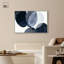 Art mural encadré «Overlaping Blues I» par Art Remedy, cadre doré, 54 x 36-293876751-293876740