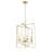 Yehiel 4 - Light Modern Gold Square/Rectangle Pendant