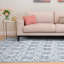 Tapis bleu marine à motif géométrique Hedersett-662644522