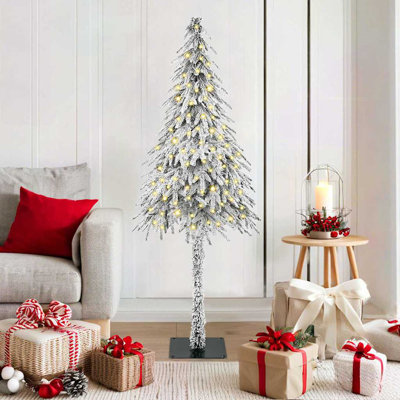 vidaXL Christmas Tree with 300 LEDs White PE and Steel