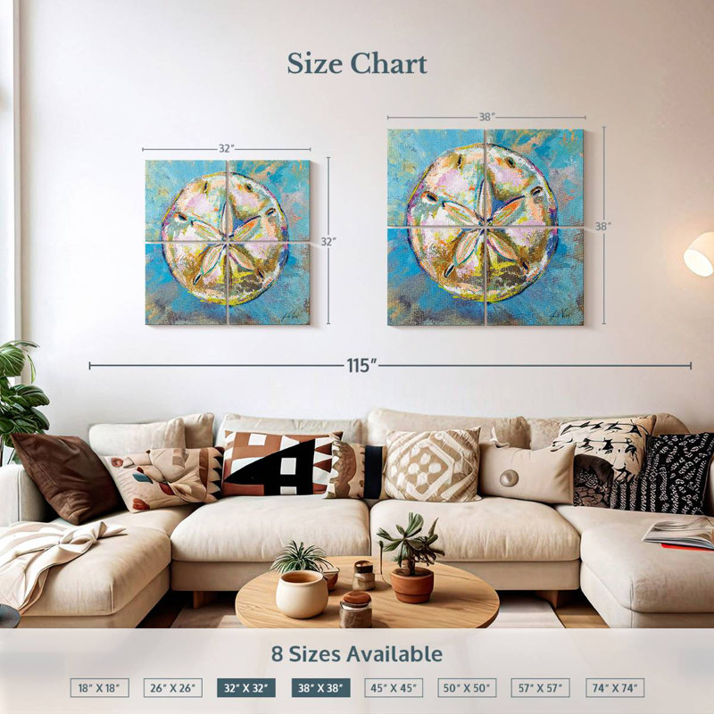 Brampt Sand Dollar, 32" H x 32" W