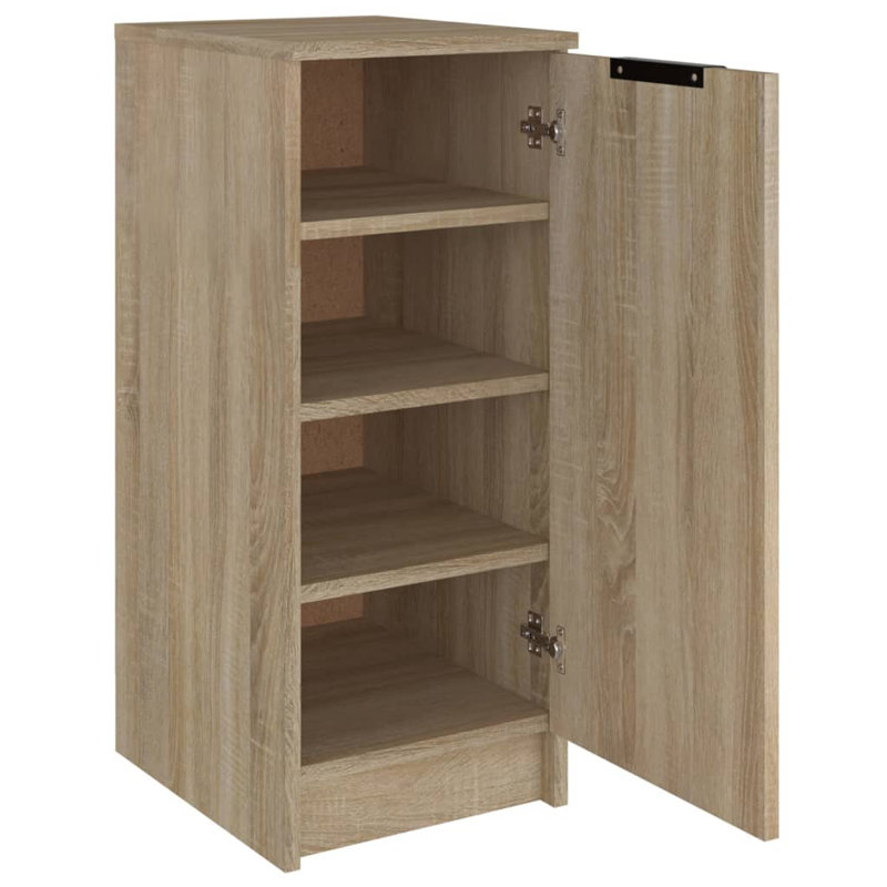 Makpal 4 Pair Shoe Storage Cabinet, Sonoma Oak