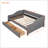 Upholstered Daybed With Two Drawers, Wood Slat Support, Full Size-1885924600