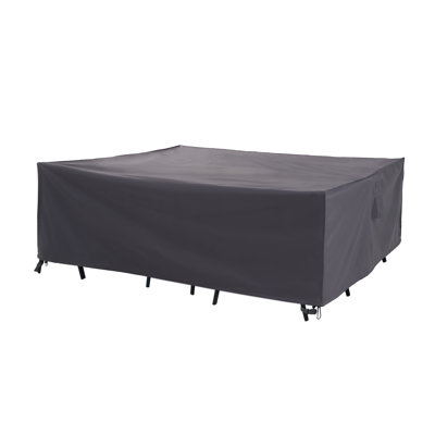 Premium Waterproof Outdoor Patio Rectangular Table Cover, Solution Dyed Rip-Stop Fabric by GlenvalNY