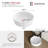 14.12W White Round Vessel Sink