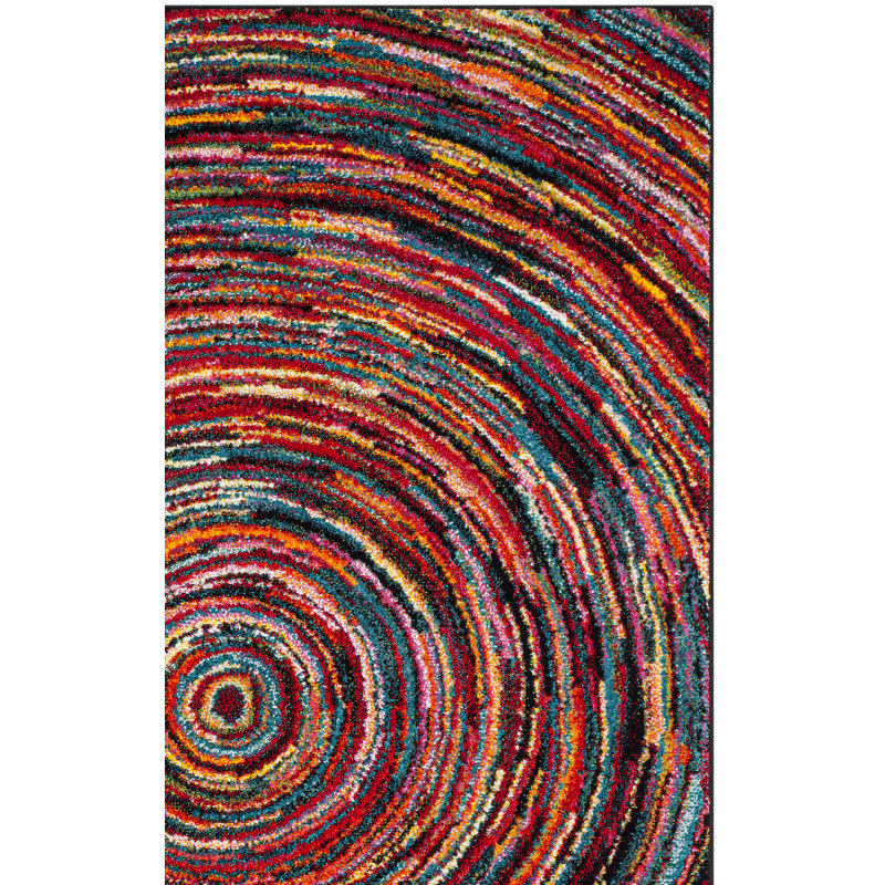 Miley Performance Abstract Rug, Rectangle 5'3" x 7'6"