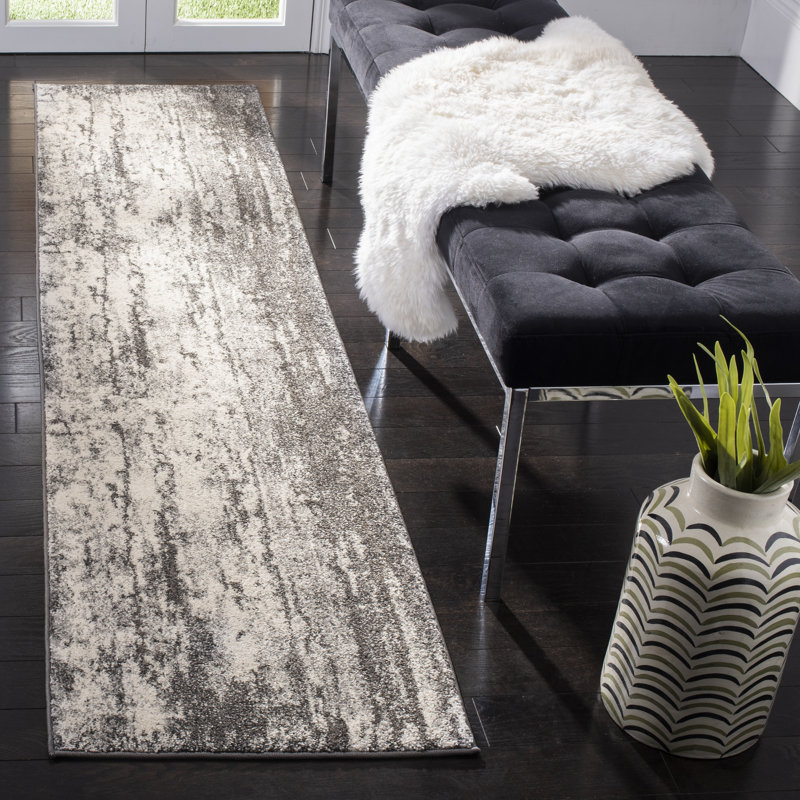 Elzada 100 Performance Abstract Rug, Runner 2' x 8'