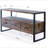 60 Inch Reclaimed Wood Media TV Console Table With 3 Drarwer, Open Shelf, Antique Finish