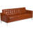 Amjed Contemporary Button Tufted LeatherSoft Sofa w/ Steel Frame-1765691587