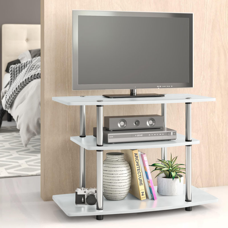 Edwin TV Stand for TVs up to 32", Faux Birch/Black