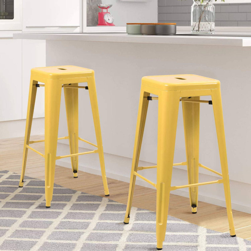 Tabouret de bar 30 po Lansing, Jaune