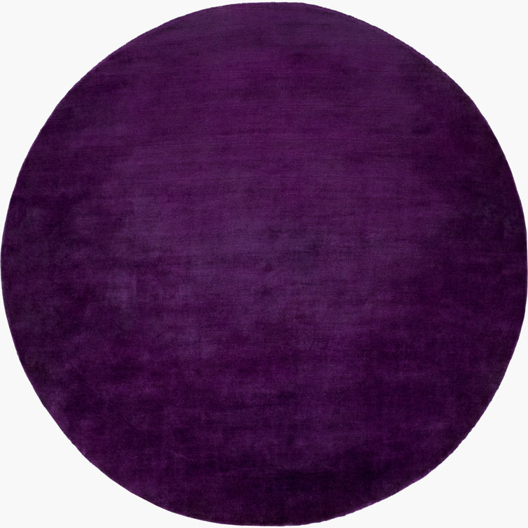 Clio Handmade Wool Purple Rug