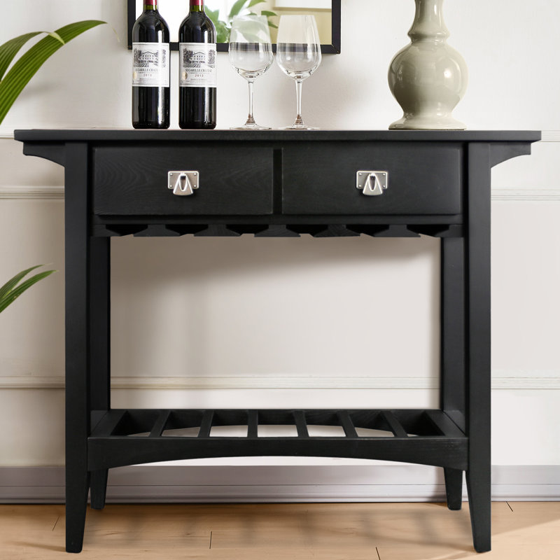 Mission Solid Wood Wine Stand, Slate