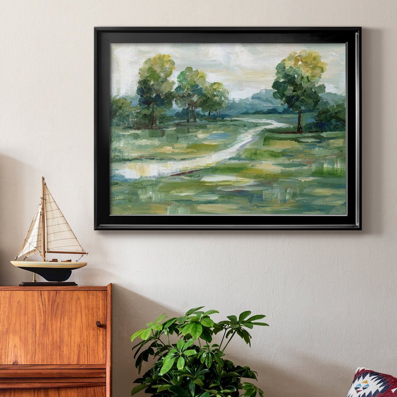 Delaware Water Gap - reproduction d'art sur toile encadrée, H 22,5 po x l 30,5 po x P 1,5 po, Noir