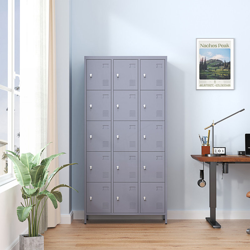 Armoire rectangulaire, armoire de rangement, armoire de bureau avec portes