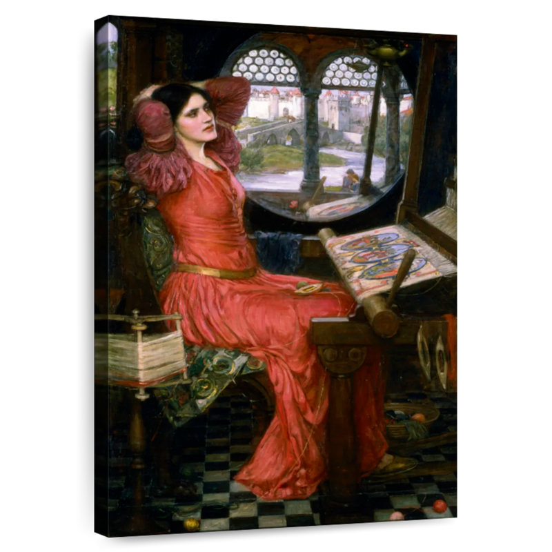 Leisha I Am Half Sick Of Shadows, 30" H x 20" W
