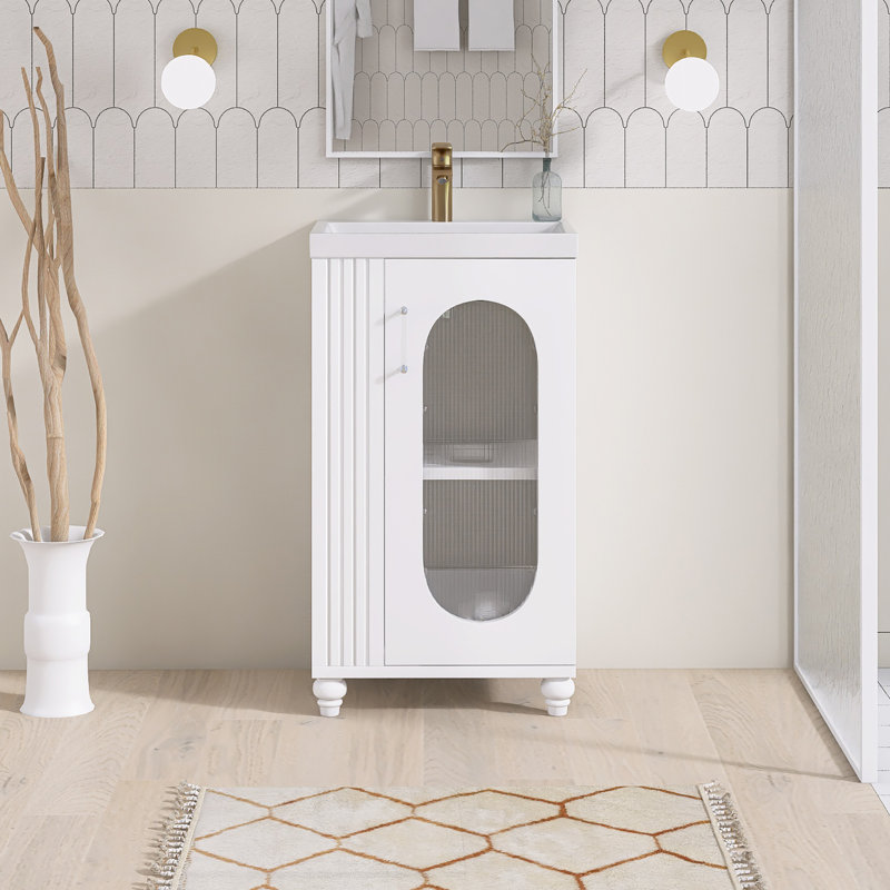 20'' Single Bathroom Vanity With Ceramic Top