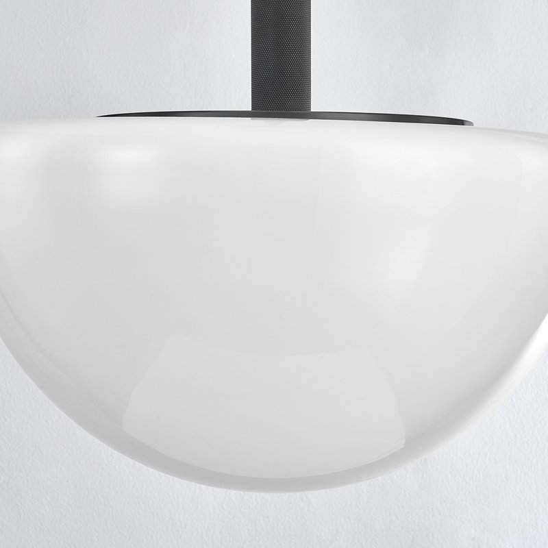 Luminaire suspendu 1 lumière Lethbridge, H 22 po x l 19 po x P 19 po, Bronze vieilli