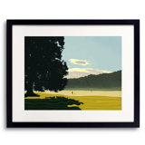 Field And Fog, Early A.M Print by Evan Sklar