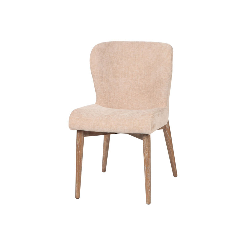 Chaise rembourrée Michelle, chenille champagne