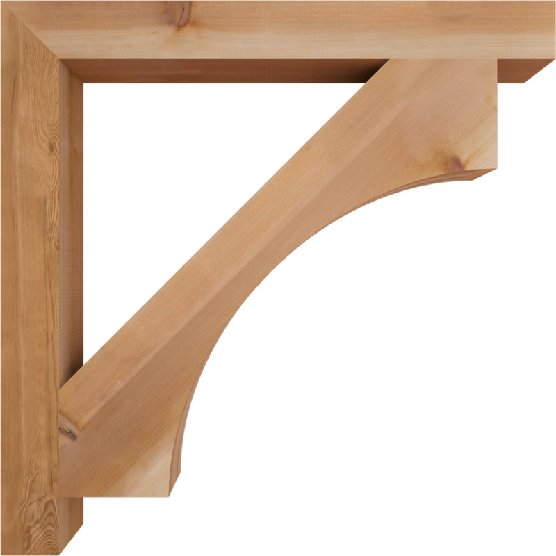 Support Westlake Block, Cèdre rouge de l'Ouest (lisse), H 38 po x l 3,5 po x P 38 po