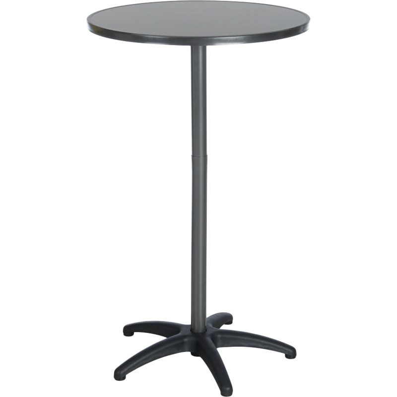 Duo Bar Table Round Adjustable 70 Cm, Anthrazite