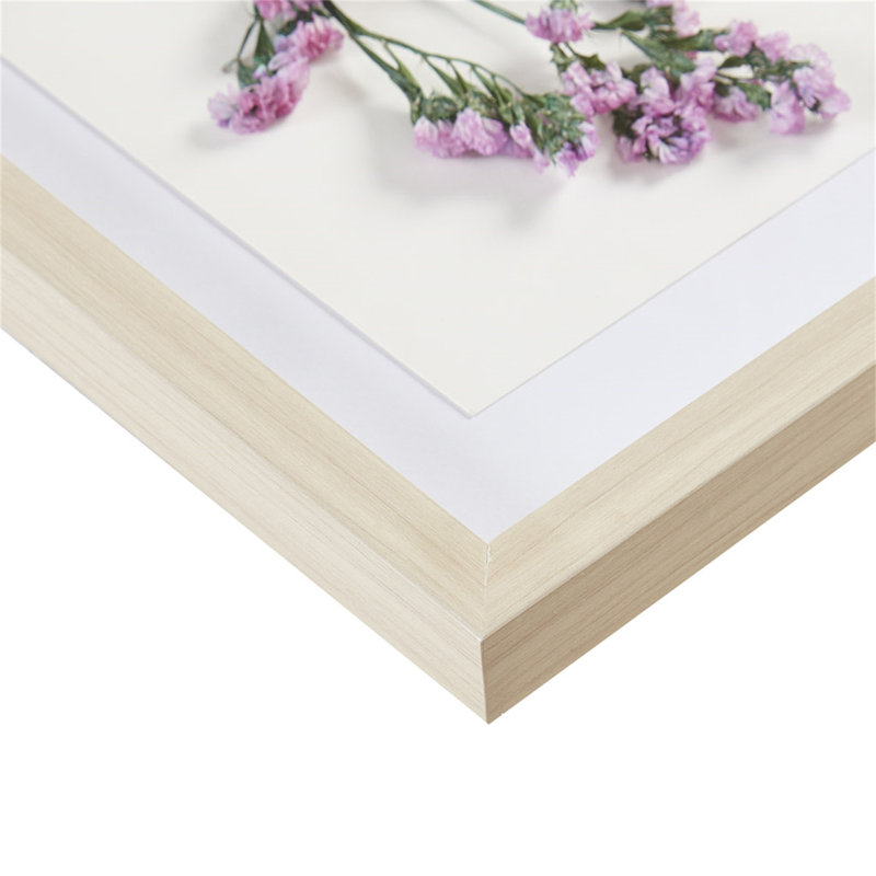 Natural Wood Frame Dried Flower Shadow Box Wall Art Set