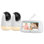Moniteur vidéo pour bébé sans connexion Wi-Fi, moniteur pour bébé à écran plat de 5 po avec écran divisé de 2 Hp avec 2 caméra et audio, vision nocturne infrarouge, zoom 2x, longue portée de 900 pi, batterie de 4500 mah, conversation audio bidi