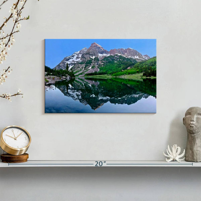 Maroon Bells Mountainscape, 8" H x 12" W