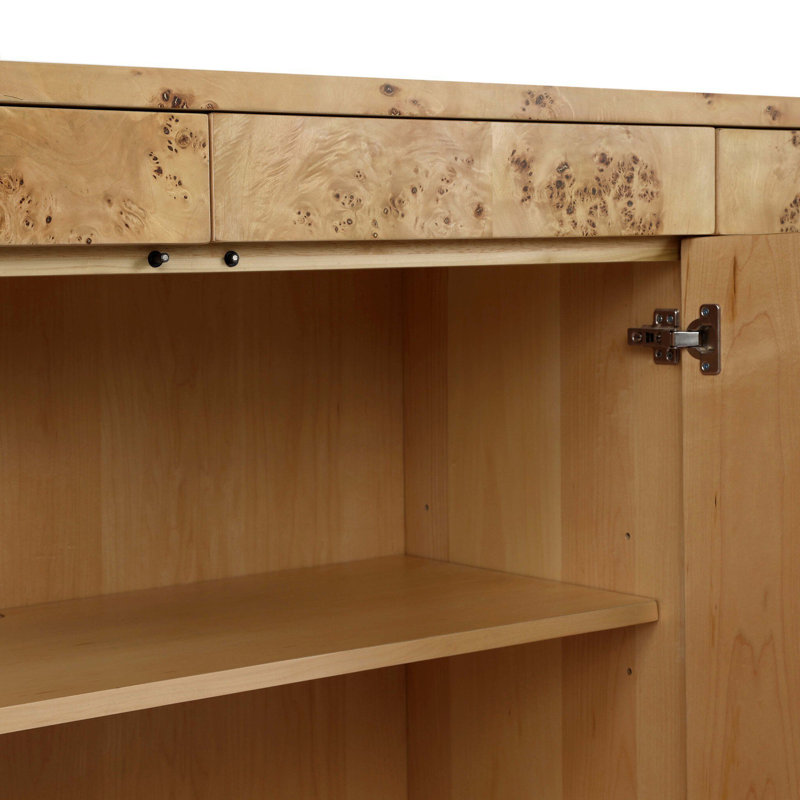 Mullins Sideboard-Natural Mappa Burl
