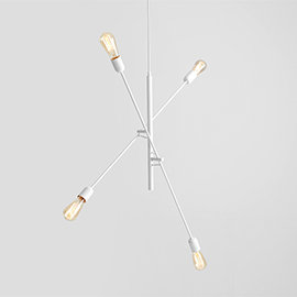 Allegra 4 - Light Unique/Statement Pendant, White