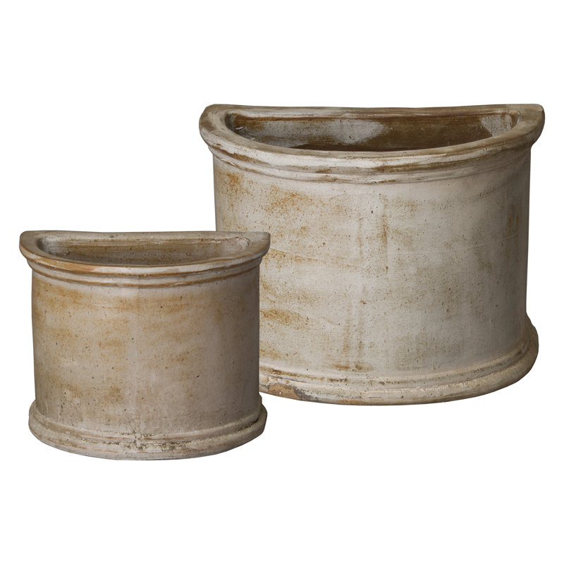 POTS EN PETIT DEMI-BLANC S / 2 20; P 15 po