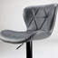Ensemble de 2 tabourets de bar, tabourets de bar réglables en cuir PU, tabourets de comptoir avec dossier et repose-pieds, tabourets de bar à hauteur de comptoir pour bar, cuisine, salle à manger, centre de divertissement, gris foncé-1594804578-1594804576