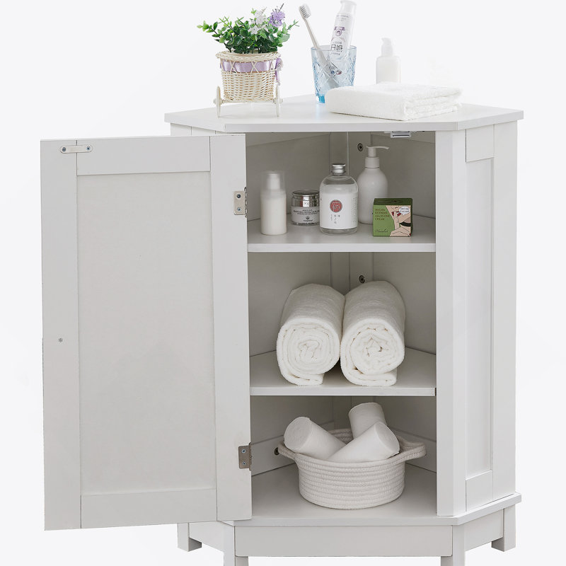 Bathroom Cabinet Triangle Corner Storage Cabinet For Efficient Organization And Stylish Bathroom Upgrade