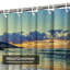 Rideau de douche Beach Sunset Sky Cloud Twilight avec 12 crochets-10331075