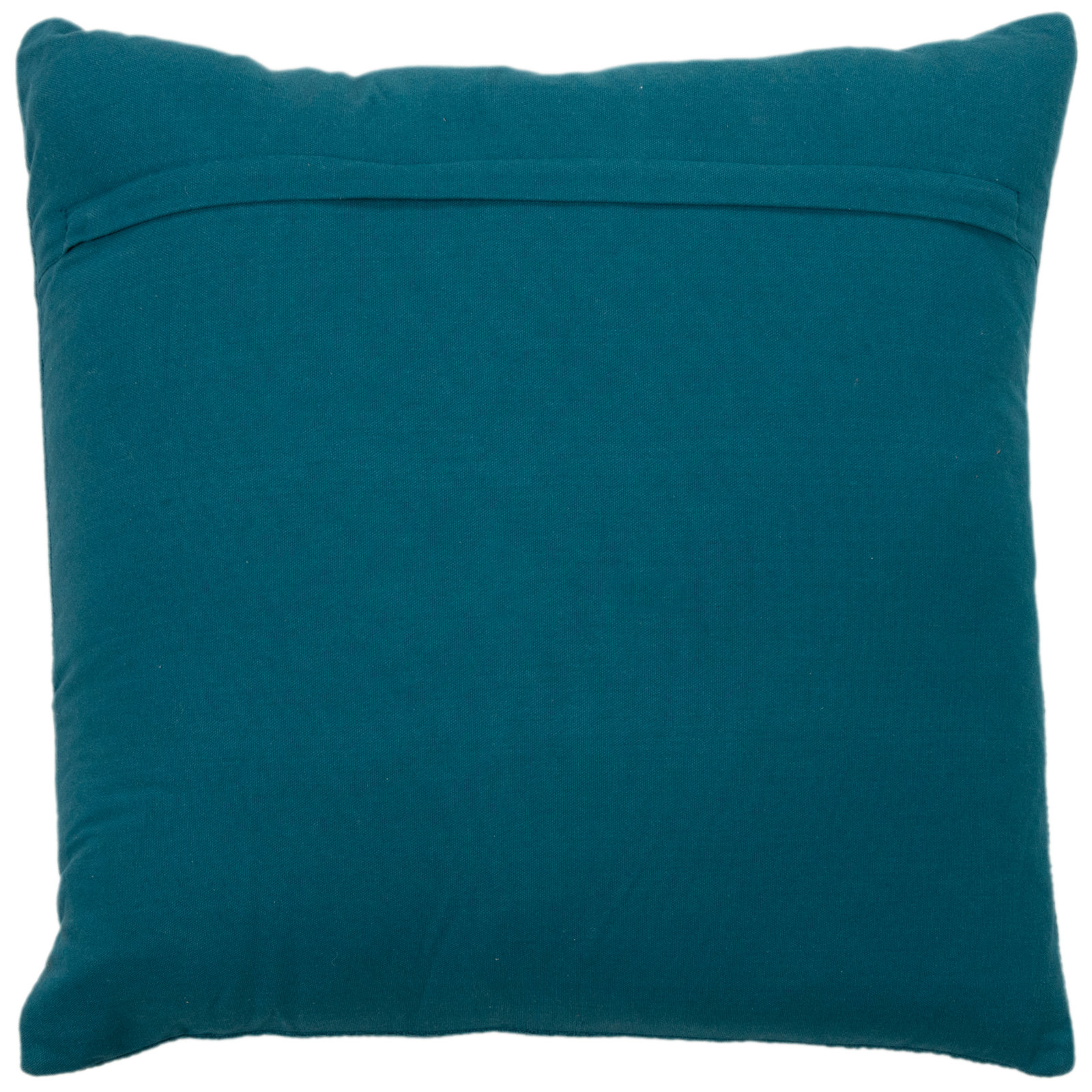 Brocka Textured Cotton Throw Pillow, Teal