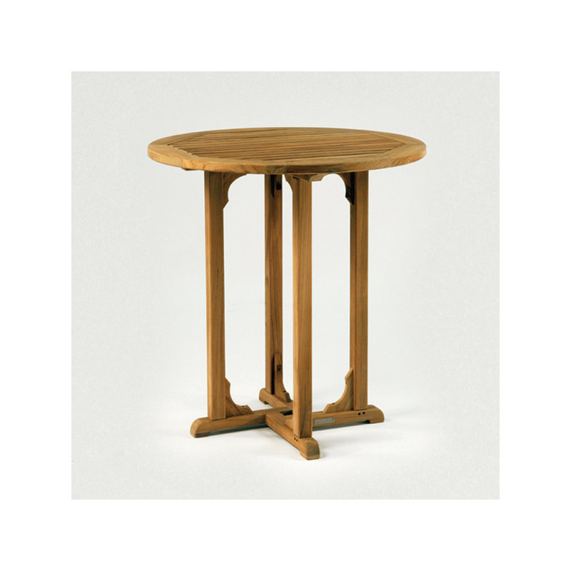 Essex Outdoor Round Teak Bar Table