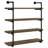 Olivia 4-Shelve Industrial Pipe Wall Shelf -539542440-606920410
