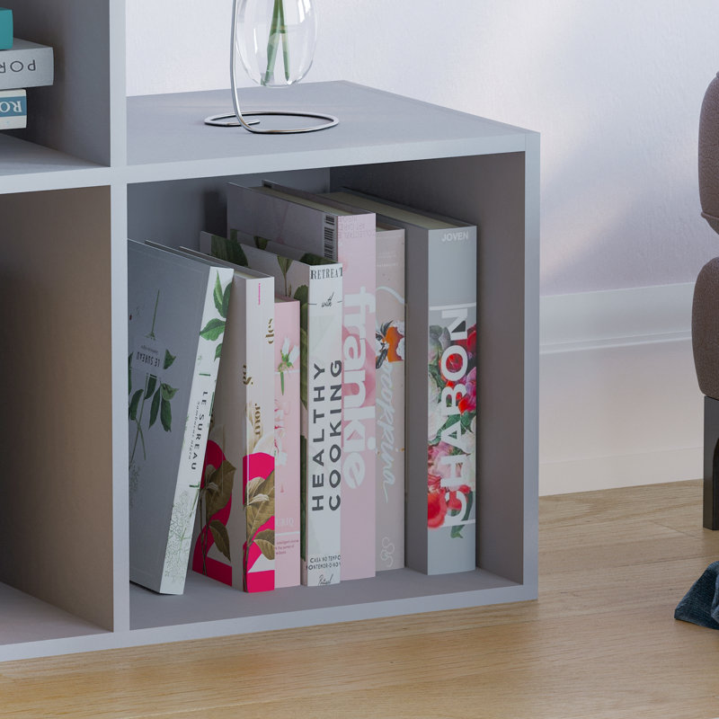 96.5cm H x 96.5cm W Bookcase, Grey